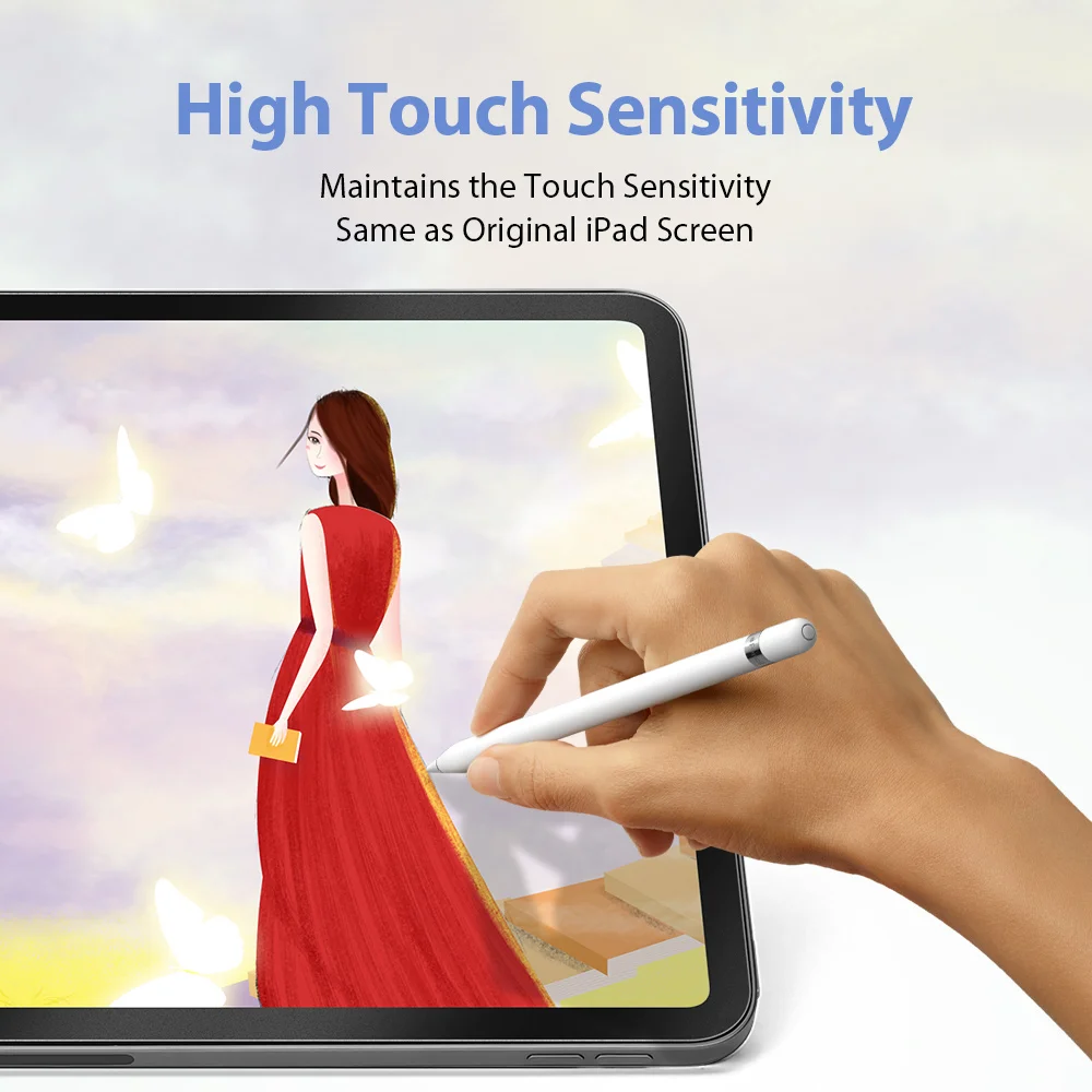 На ощупь экран для ipad 10th gen 11th pro 11in air 2 3 4 5 9 - Фотография_6
