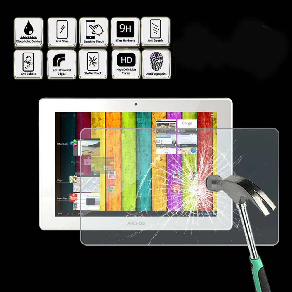 Закаленное стекло для планшета archos 101