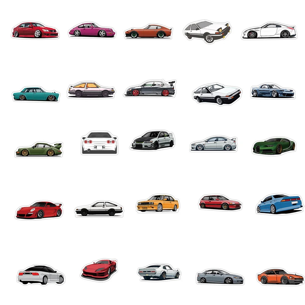 Мультфильм jdm автомобильные граффити - Фотография_5