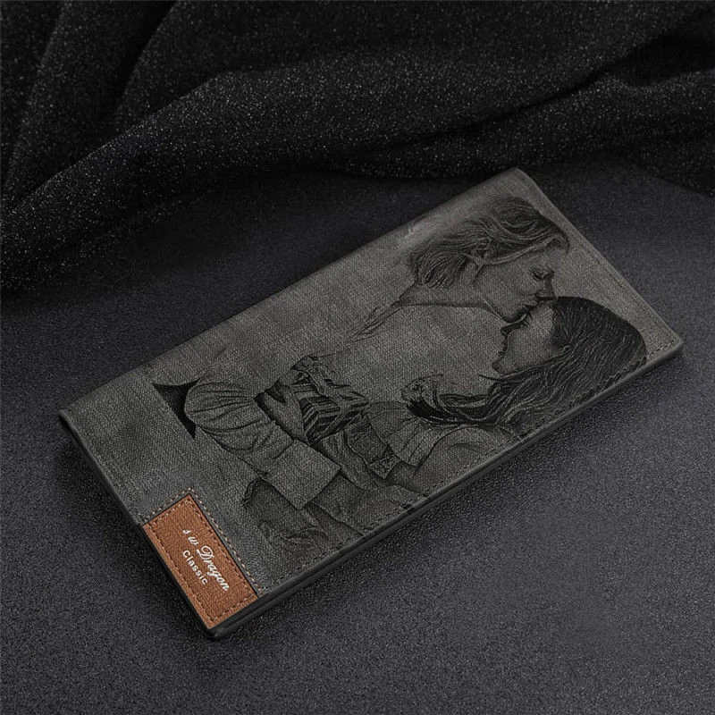 Женский кошелек с гравировкой diy на заказ - Фотография_2