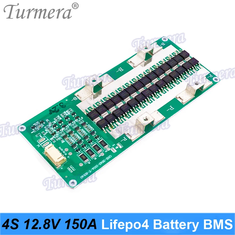 Turmera 4s 12,8 в 150 а lifepo4 bms 92 ма балансирующий ток для 3 - Фотография_2
