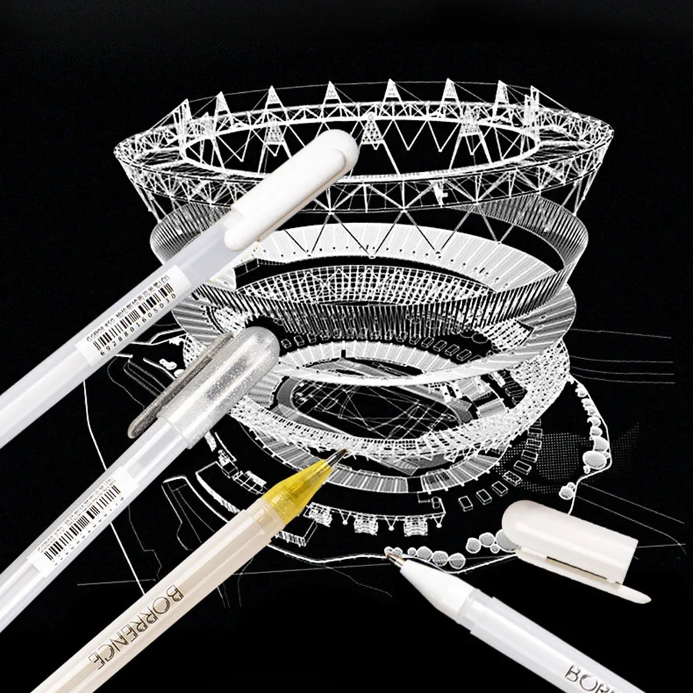 Белый цвет гелевая ручка 0 - Фотография_5