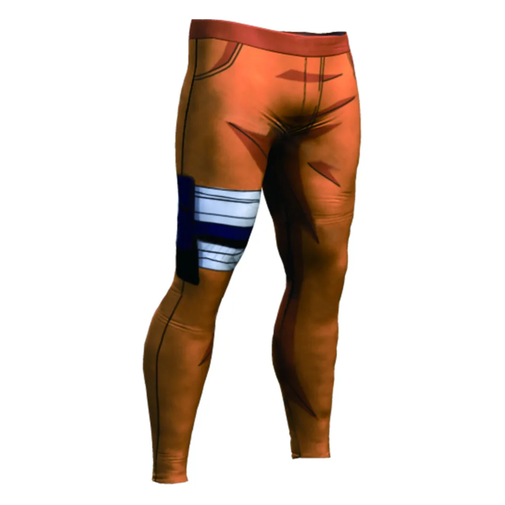 Мужские компрессионные облегающие леггинсы для бега - Фотография_5