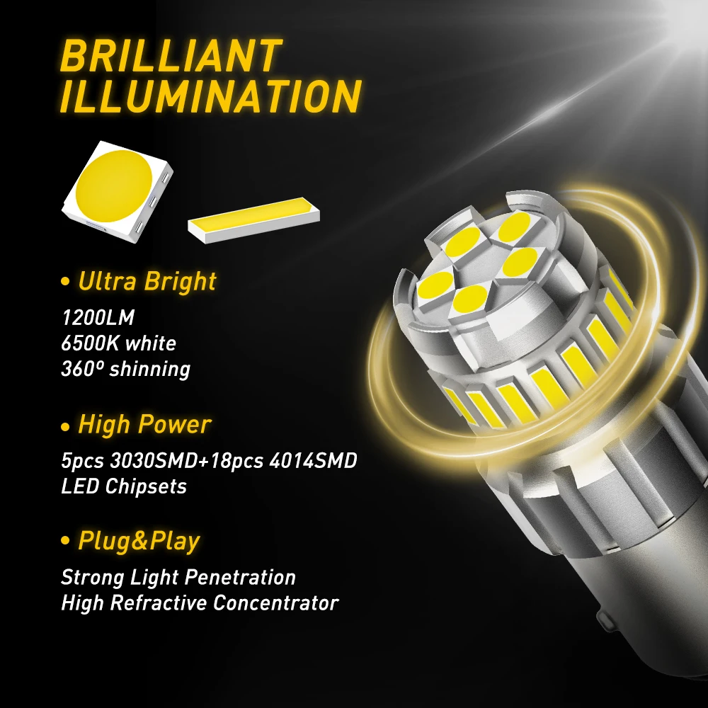 P21w ba15s led canbus 1156 bay15d - Фотография_3