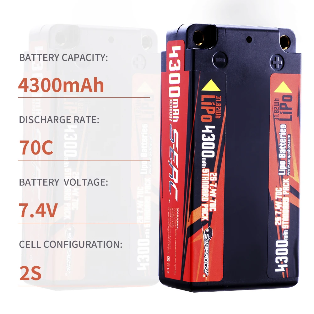 Sunpadow 2s shorty lipo батарея 7 - Фотография_3