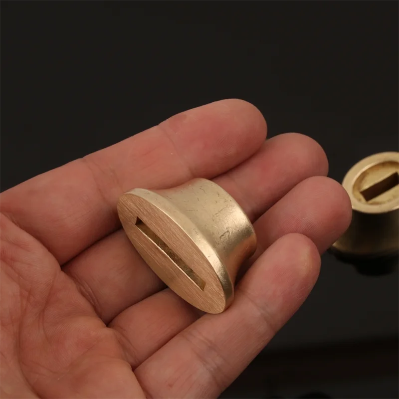 Твердая латунная ручка для ножа - Фотография_5