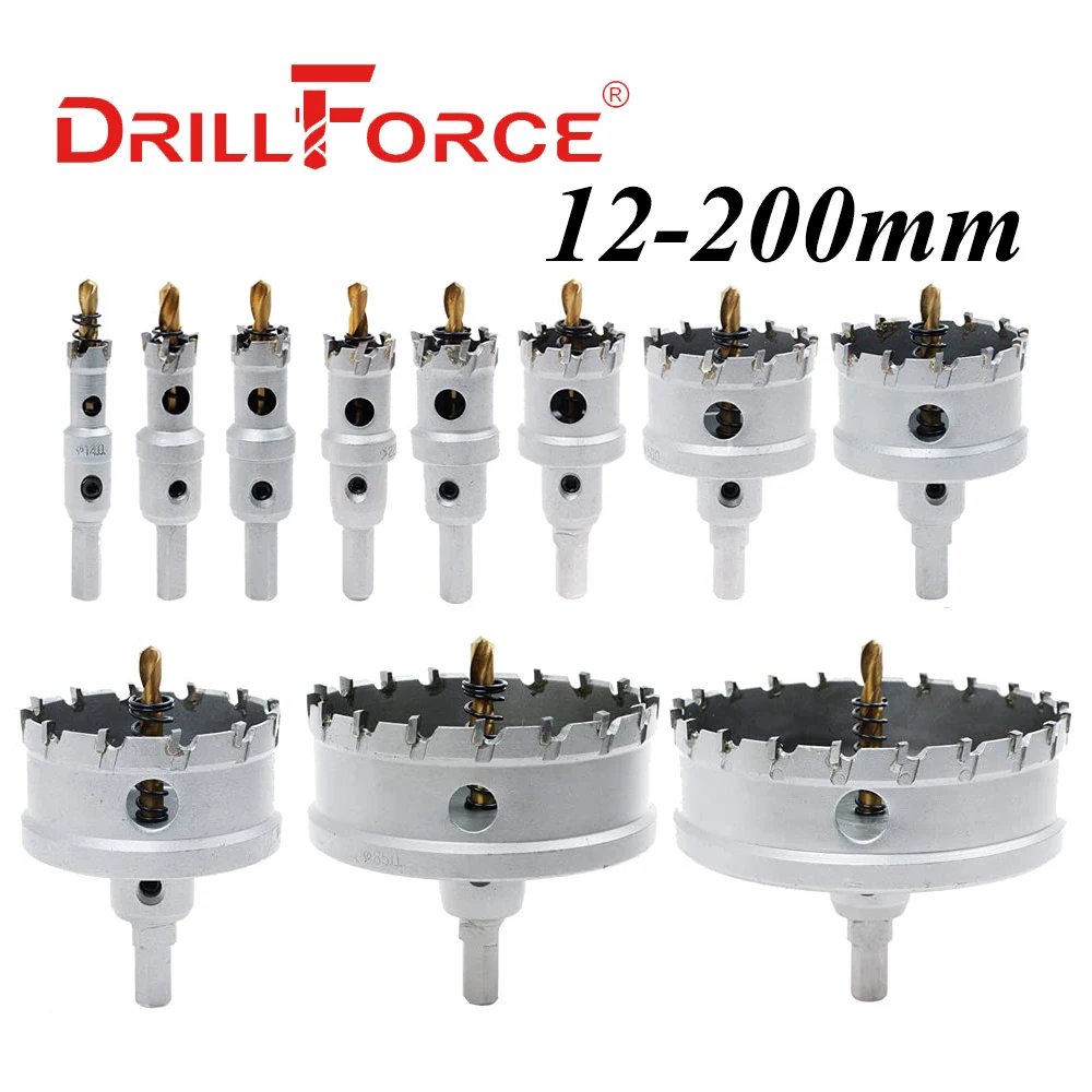 Drillforce 12-200 мм tct кольцевая пила сверла из сплава