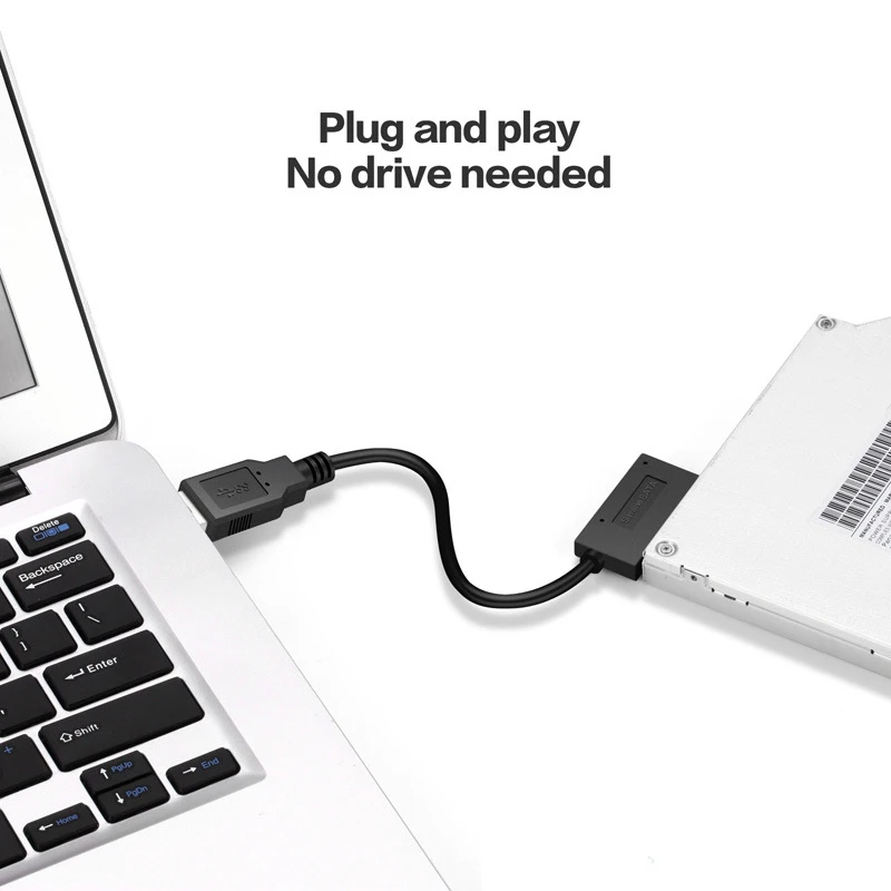 35 см usb-адаптер для пк 6p 7p cd dvd rom sata в usb 2 - Фотография_5