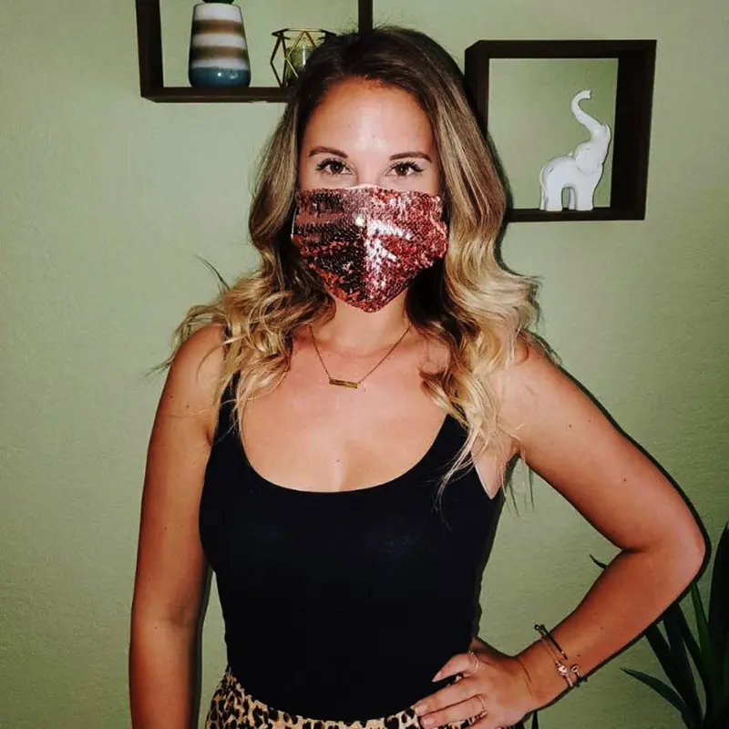 Маска унисекс стразы со стразами