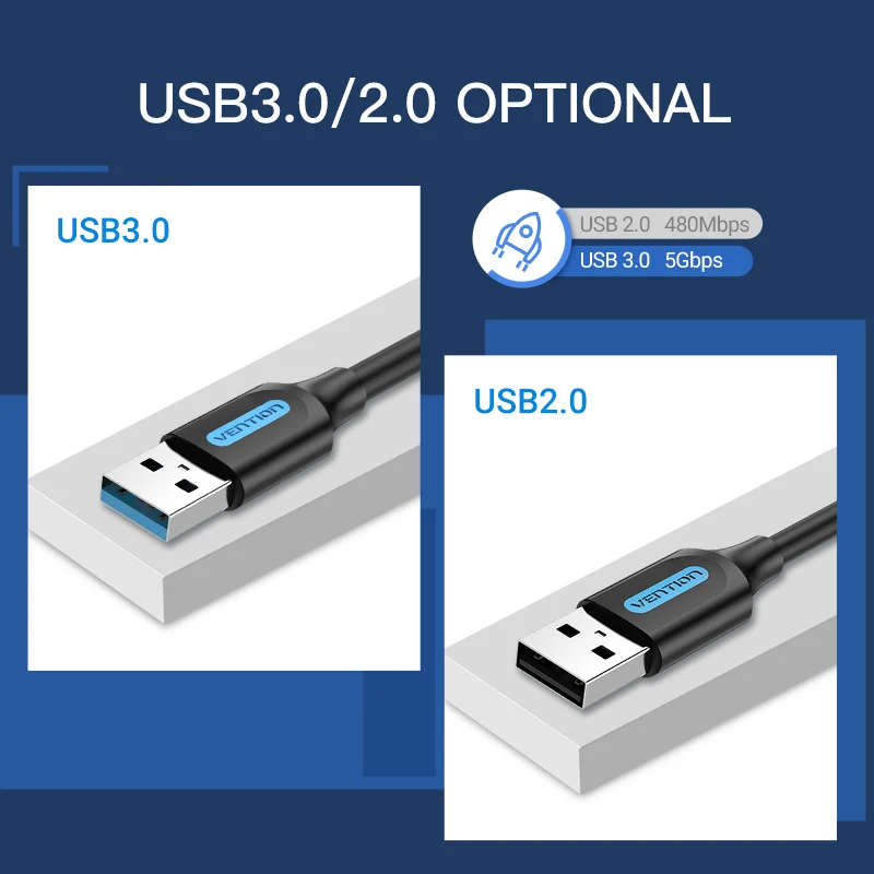 Кабель-удлинитель usb 3.0 a (штекер)/usb 3.0 (штекер) vention - Фотография_6
