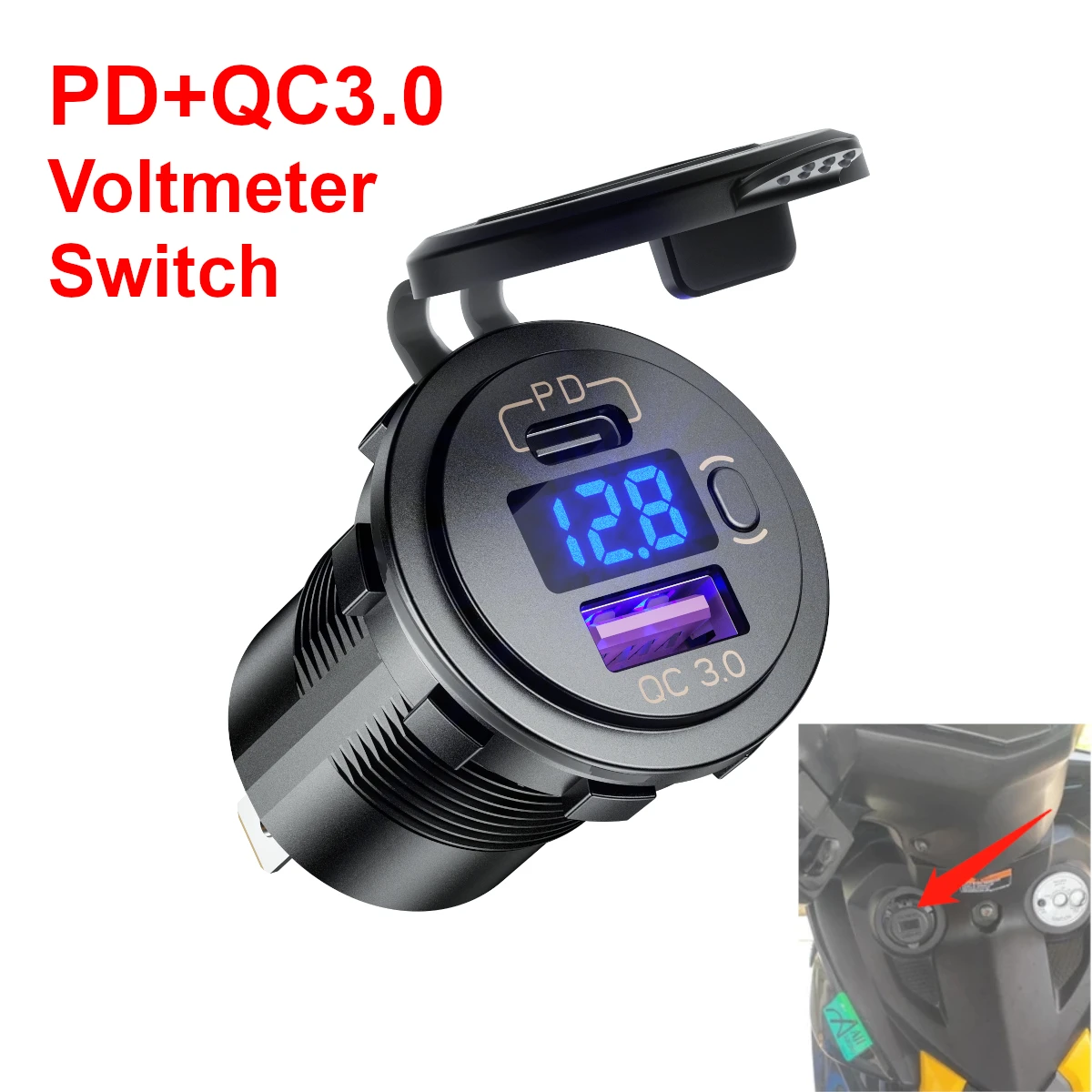 Pd type-c qc3.0 usb автомобильное