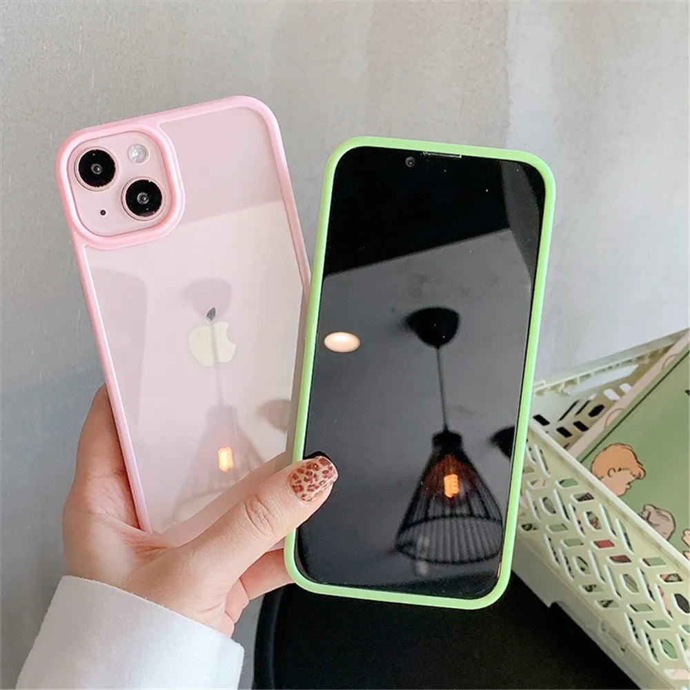 Ударопрочный силиконовый чехол-бампер candy для телефона для iphone 16 - Фотография_4