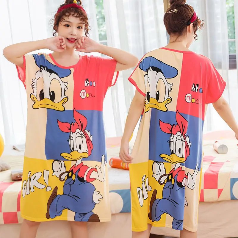 Ночная рубашка с мультяшным принтом - Фотография_4