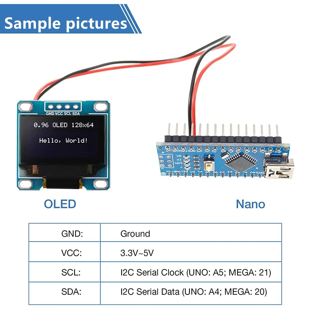 0,96-дюймовый модуль oled-дисплея - Фотография_3