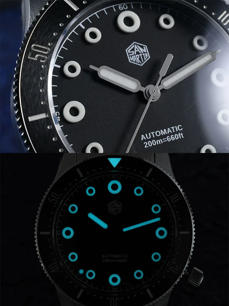 San martin оригинальный дизайн новые мужские дайверские часы 39 - Фотография_3