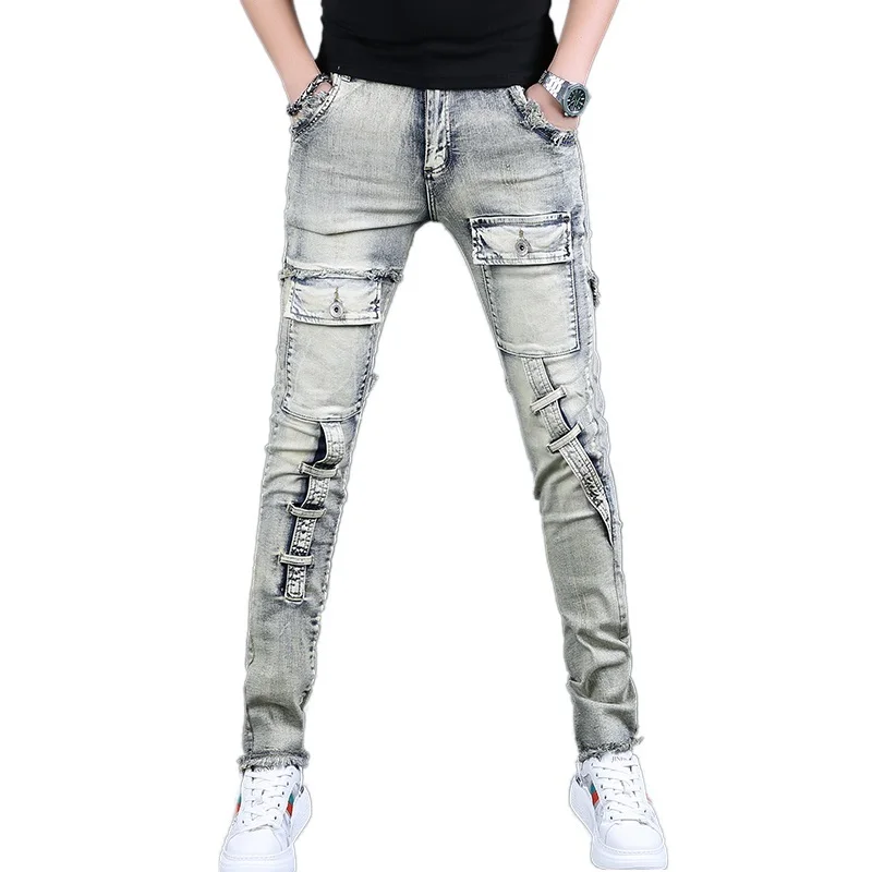 Летние винтажные джинсы для мужчин - Фотография_6