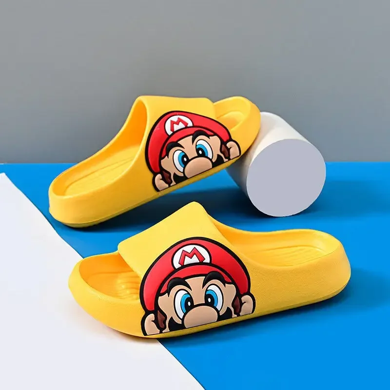 Детские тапочки из эва в стиле аниме super mario bros - Фотография_2