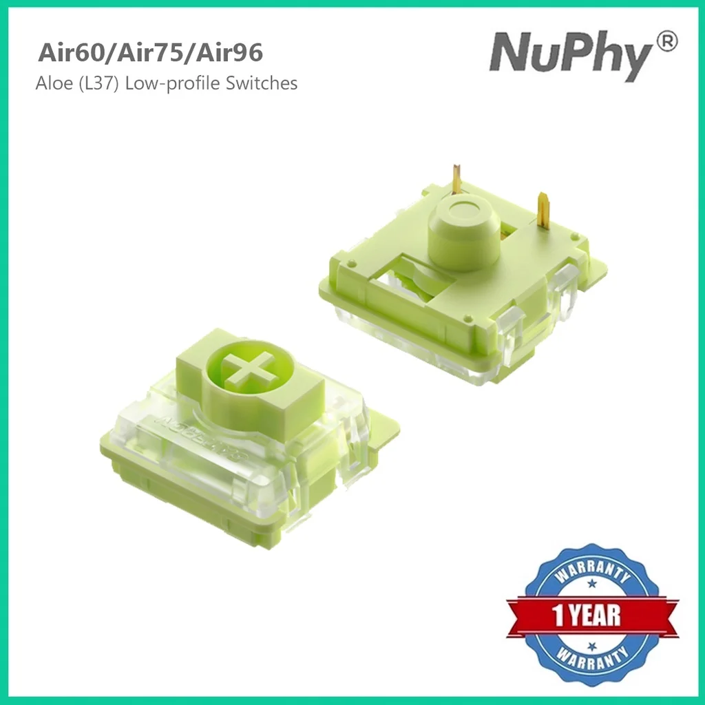 Низкопрофильные переключатели nuphy gateron aloe (l37) (100 шт