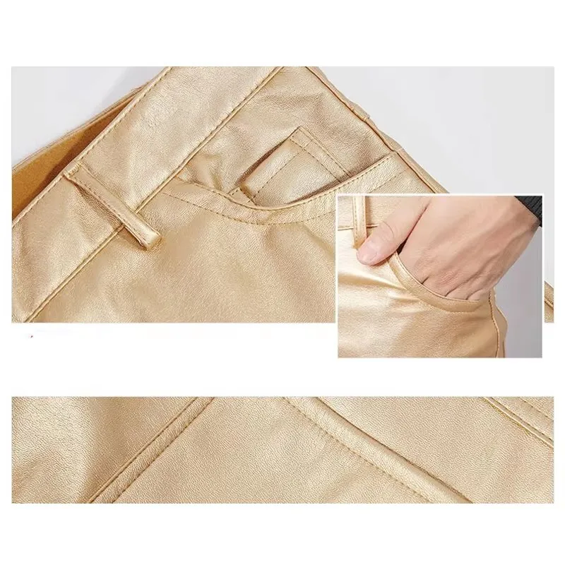 Мужские брюки из искусственной кожи - Фотография_5