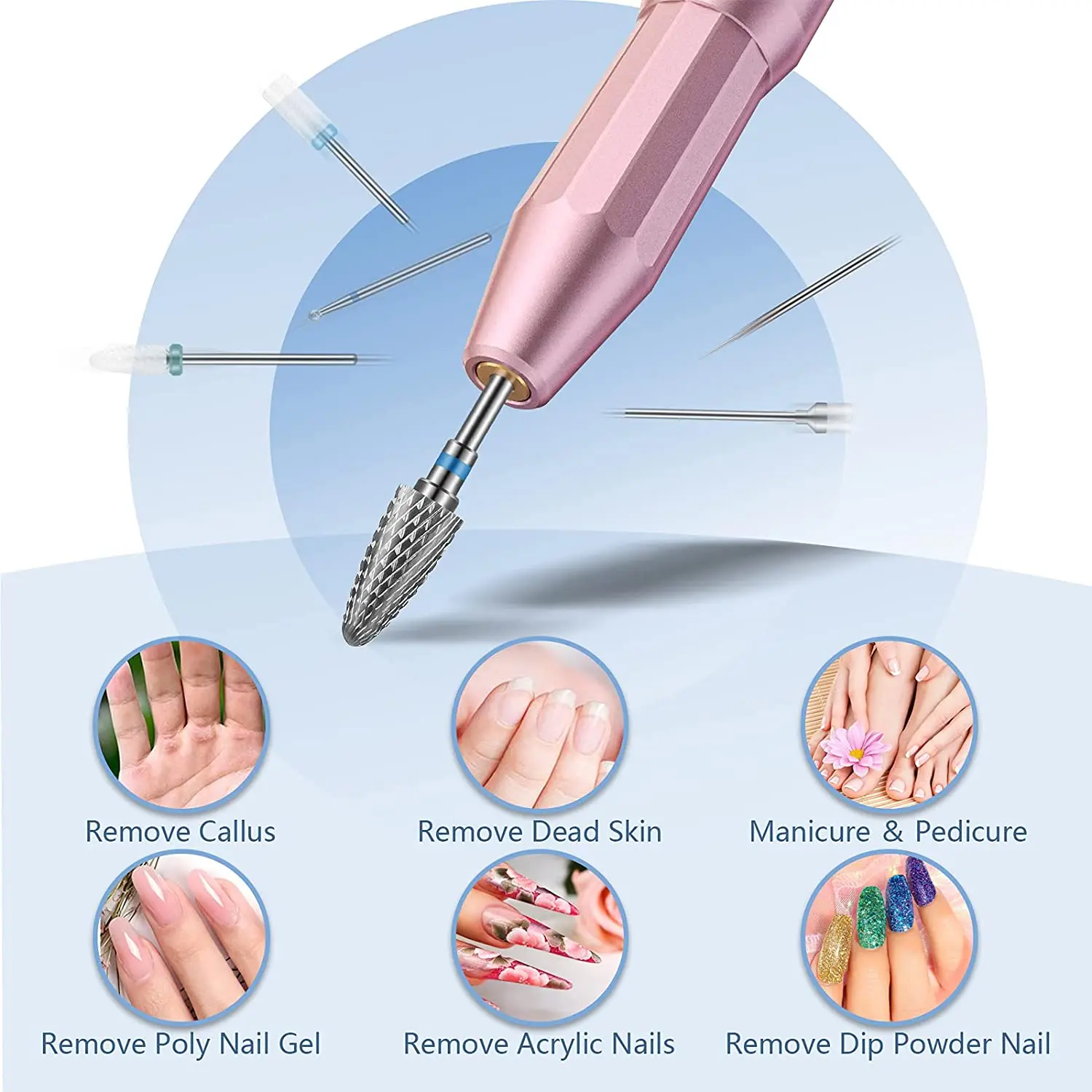 Набор фрез для лака для ногтей - Фотография_5
