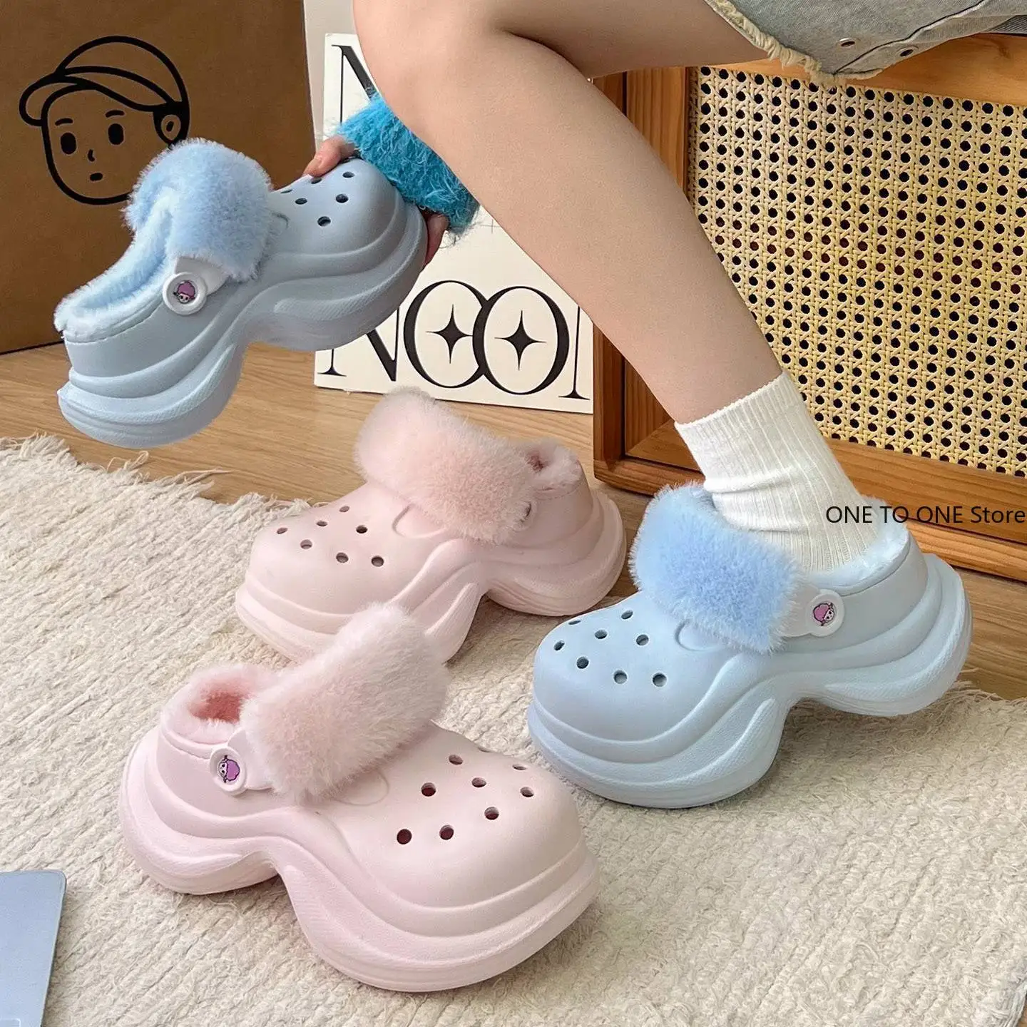 Зимние теплые носки до щиколотки