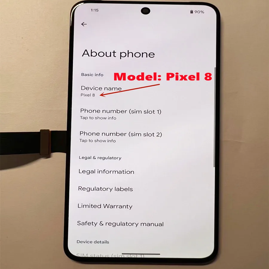 Оригинальный amoled жк-дисплей для google pixel 8 - Фотография_5