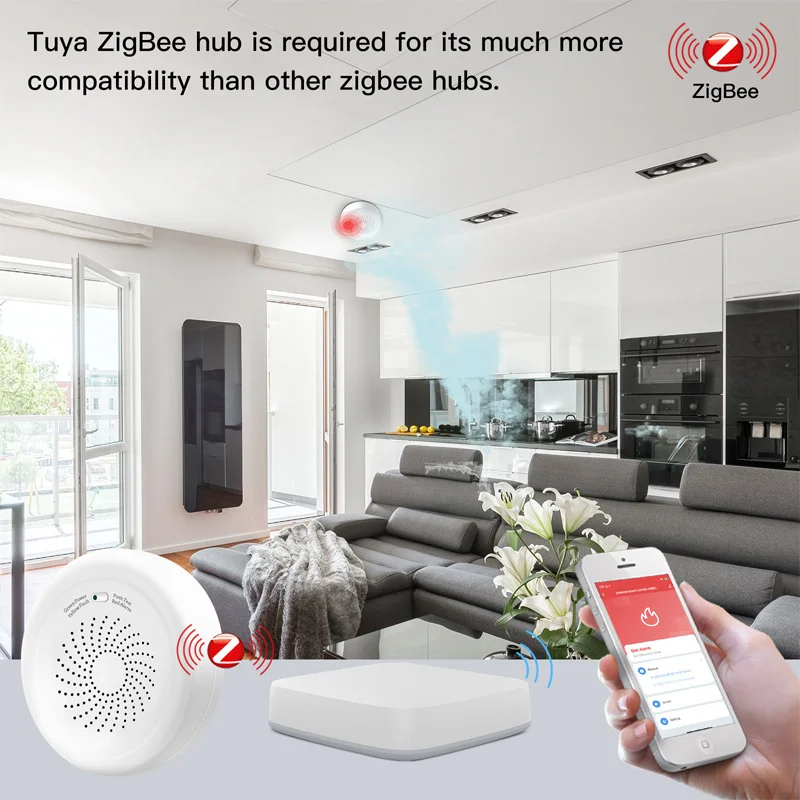 Датчик утечки горючего газа tuya zigbee - Фотография_3