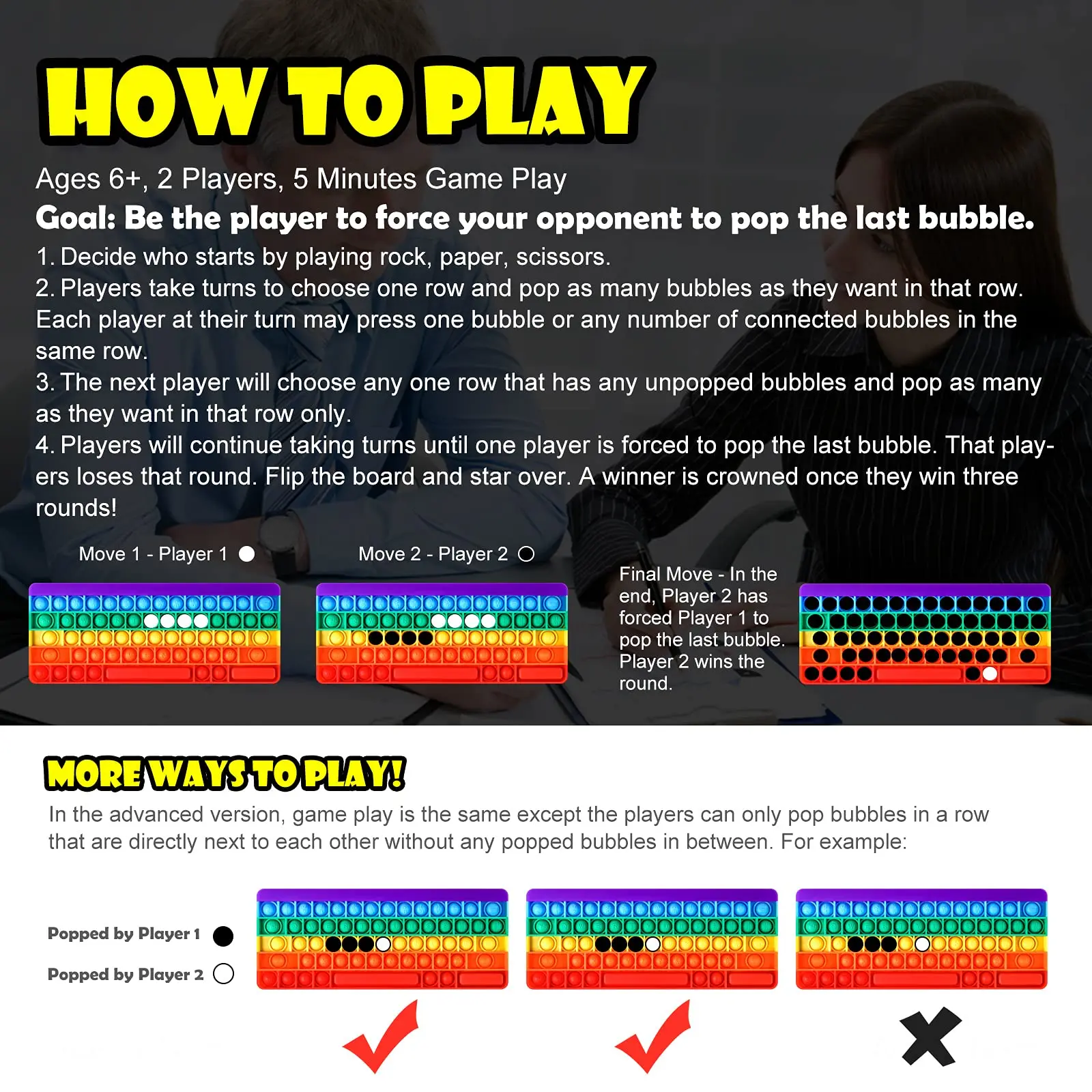 Клавиатура push bubble fidget сенсорные - Фотография_5