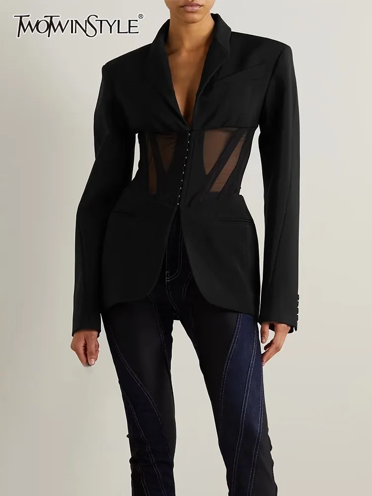 Женский сетчатый блейзер chicever