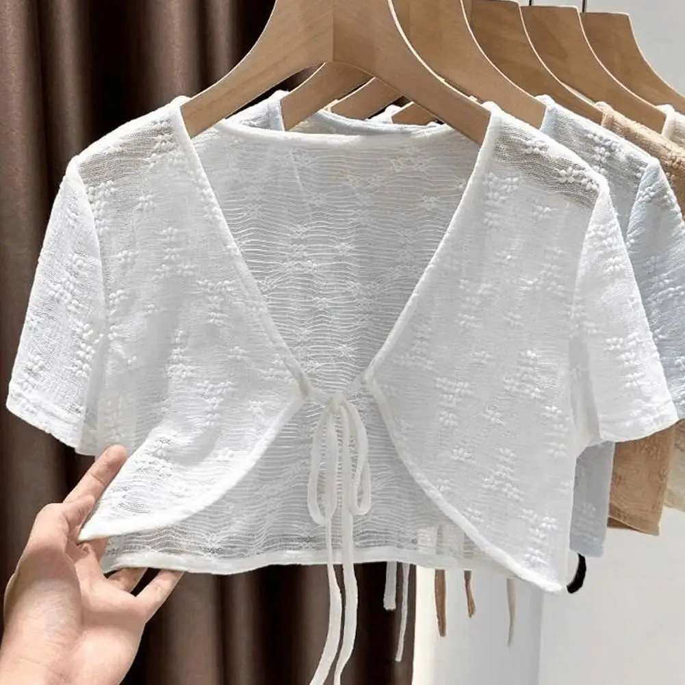 Летний кардиган с завязками - Фотография_5