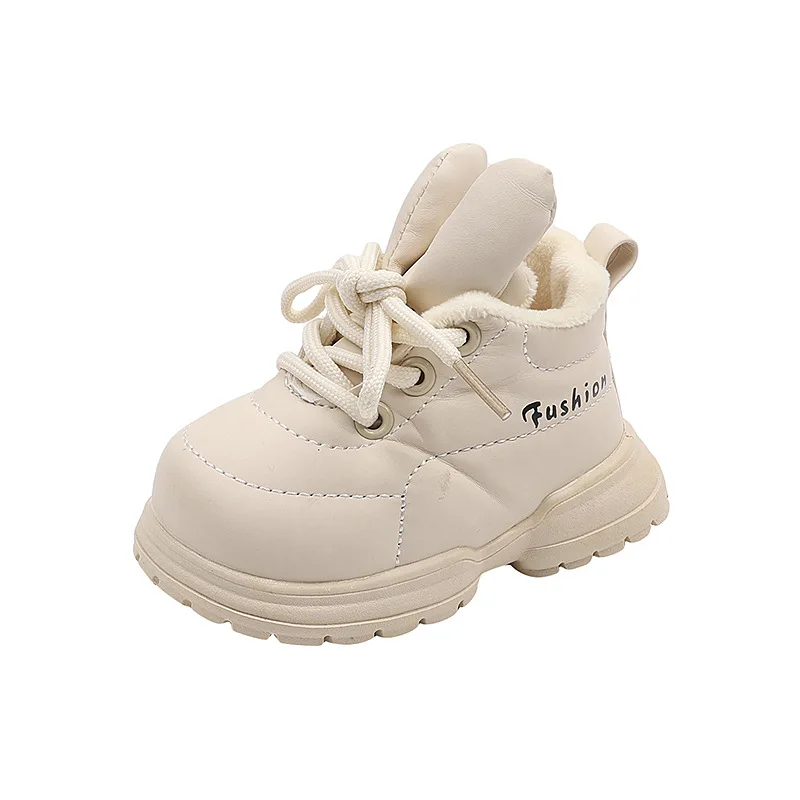 Новые зимние детские хлопковые сапоги с милыми кроличьими ушками - Фотография_5