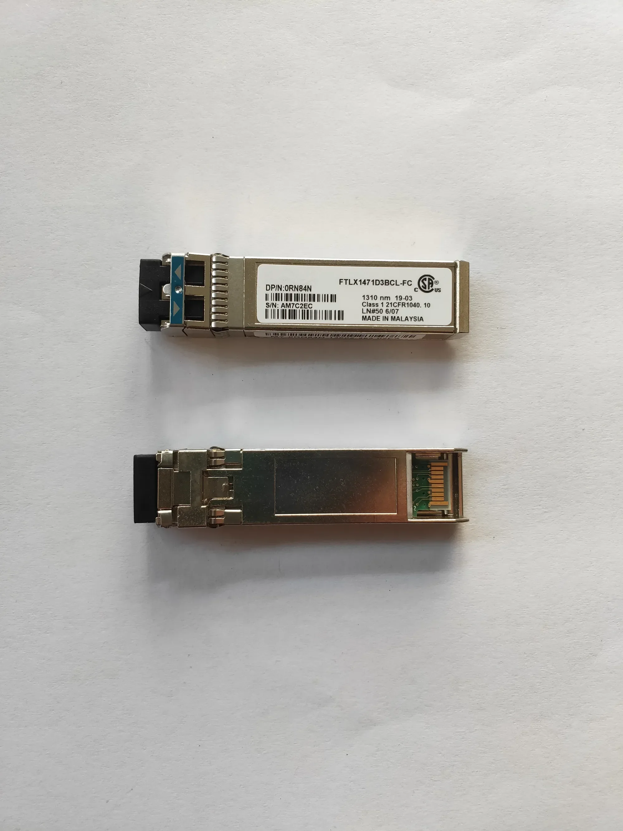 Single mode 1310nm sfp+ 10g 10km/0rn84n/ftlx1471d3bcl-fc/lr - Фотография_2