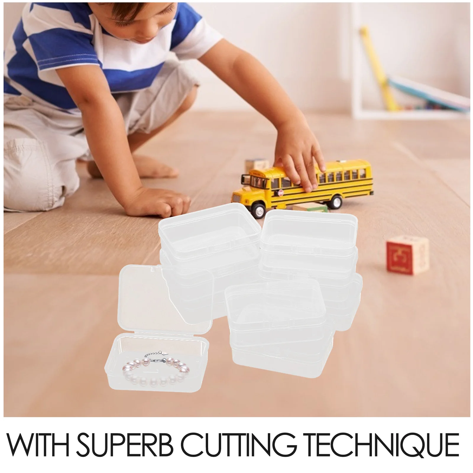 Прозрачная пластиковая коробка для хранения - Фотография_4