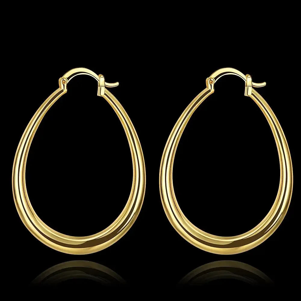 Женские серьги-кольца из серебра 925 пробы