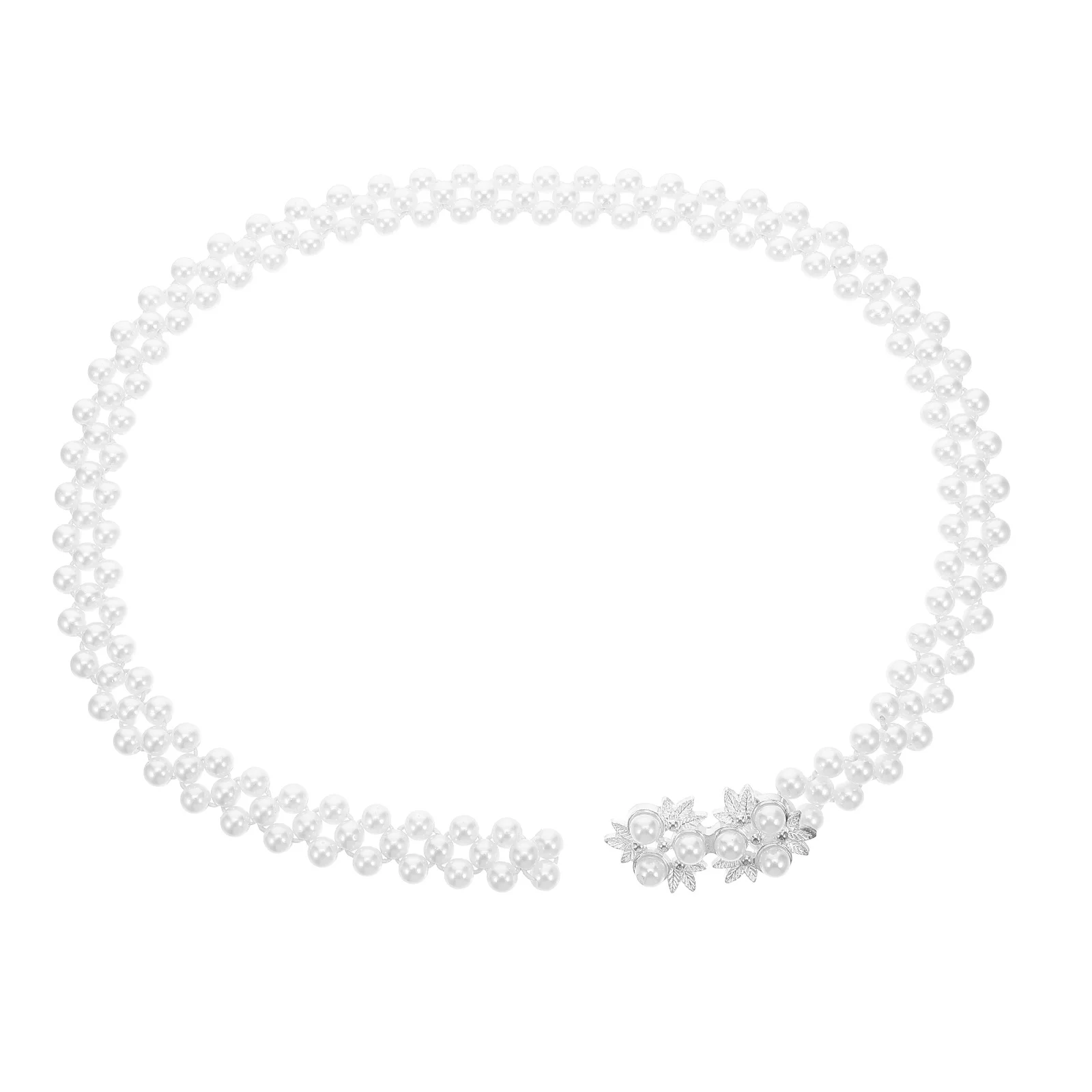 Пояс со стразами и жемчугом