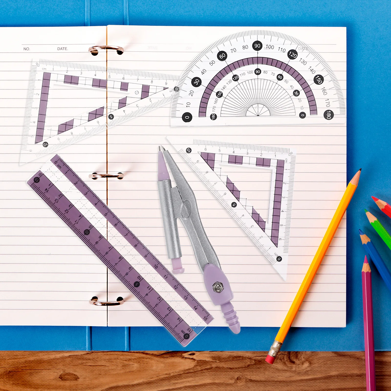 1 комплект, многофункциональный комплект линеек