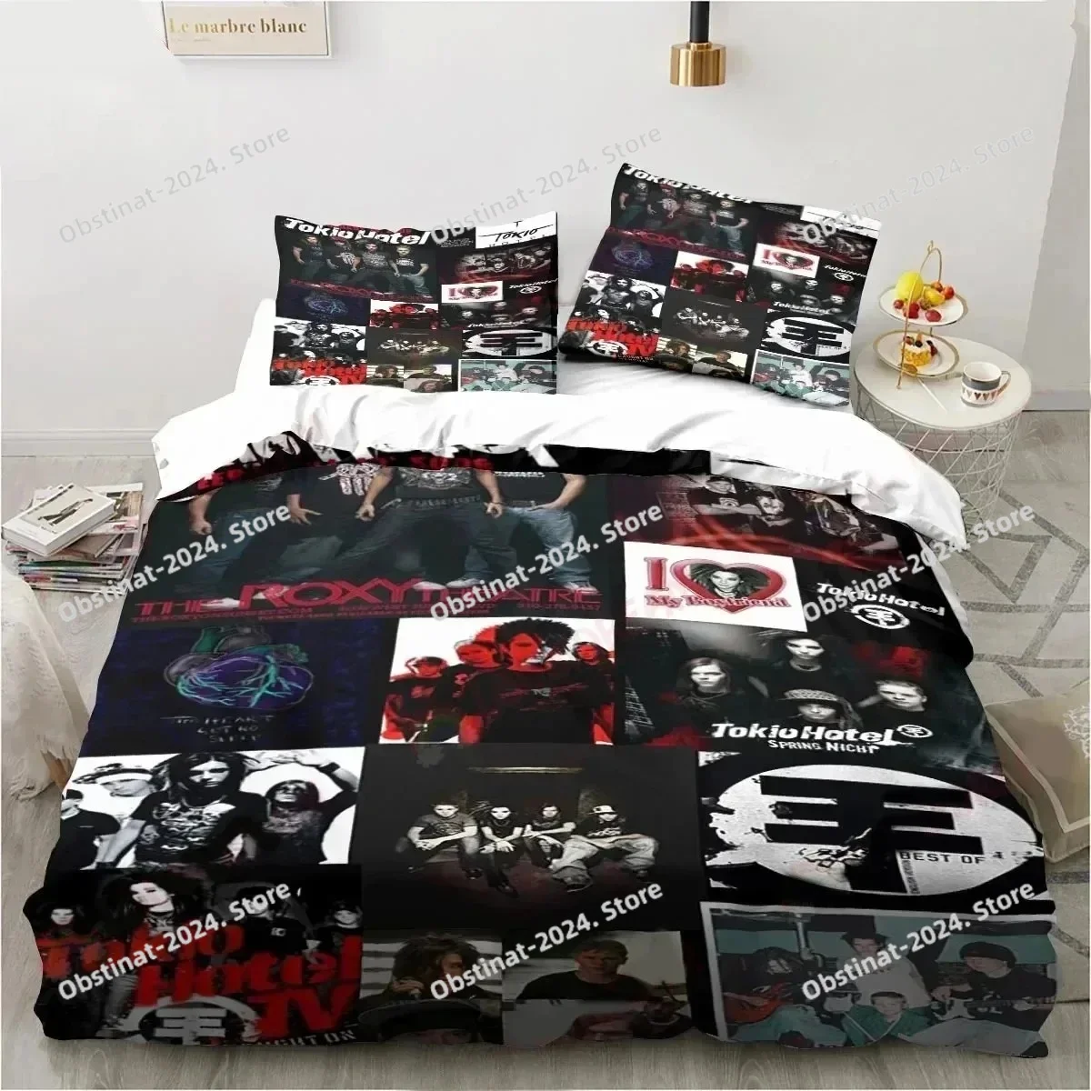 Комплект постельного белья tokio hotel band с 3d принтом - Фотография_2