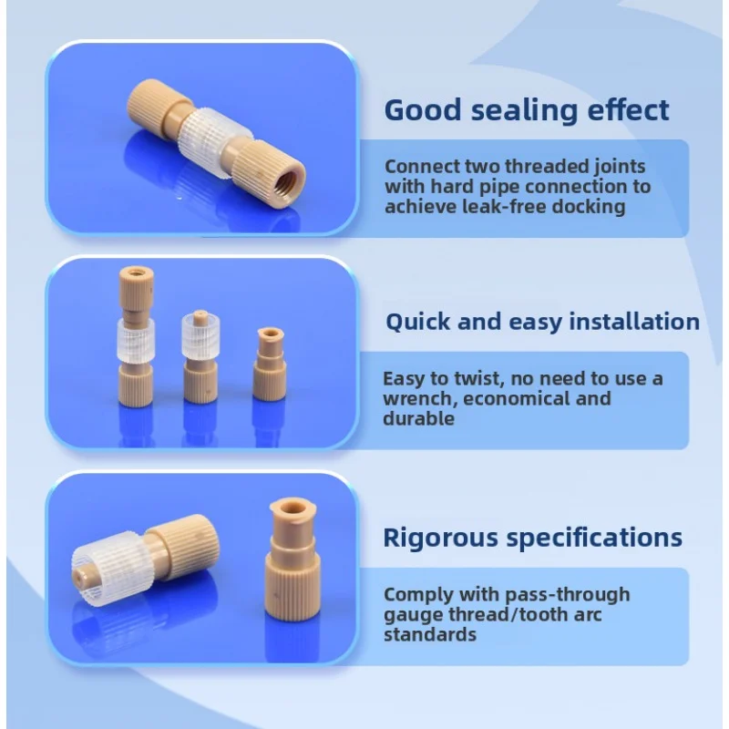 Коннектор peek luer 10-32unf 1/4-28 - Фотография_3