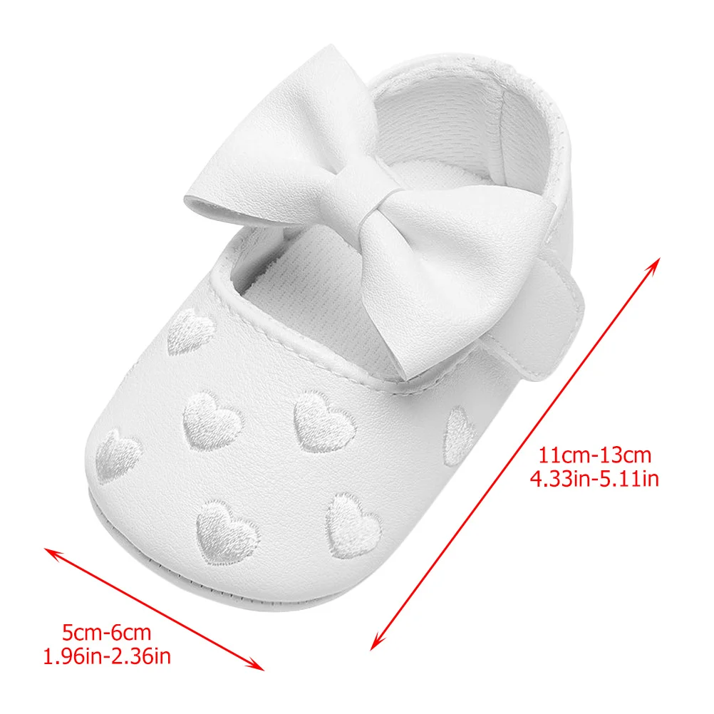 1 пара детских туфель с вышивкой в виде сердца для девочек - Фотография_4