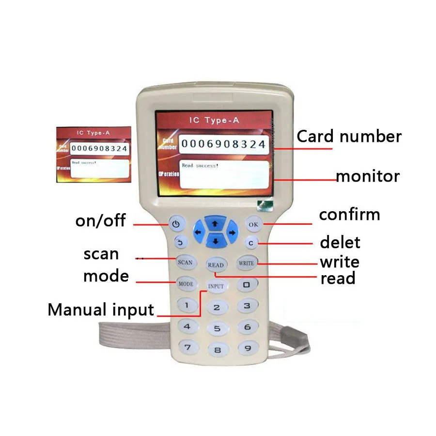 10-частотный nfc-считыватель смарт-карт - Фотография_4