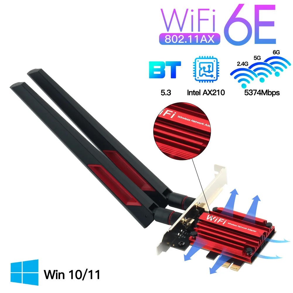 Wi-fi адаптер wifi6e intel ax210