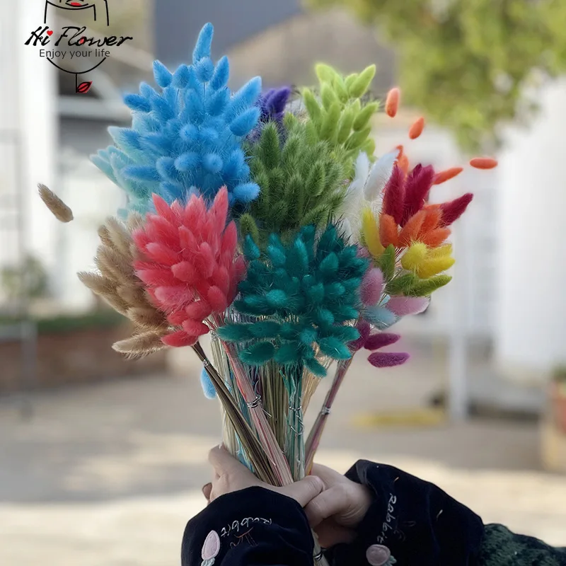 Натуральный кролик хвост трава - Фотография_5