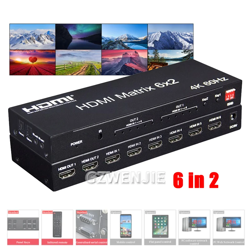 Разветвитель матричного коммутатора hdmi 2