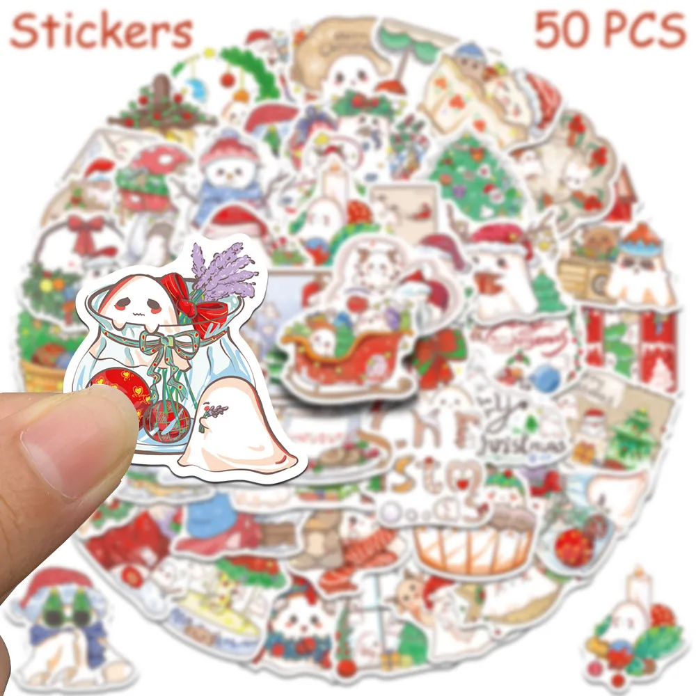 Рождественские наклейки с призраками - Фотография_2