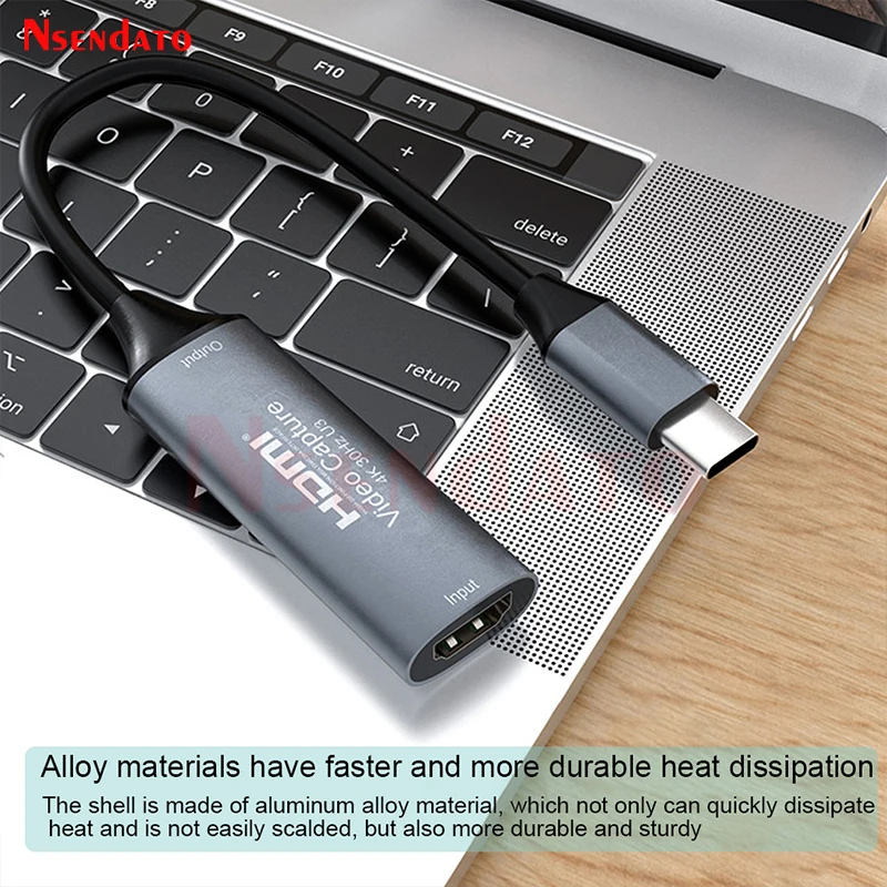 Usb c hdmi-карта видеозахвата 4k 1080p hdmi-type c 2 - Фотография_4