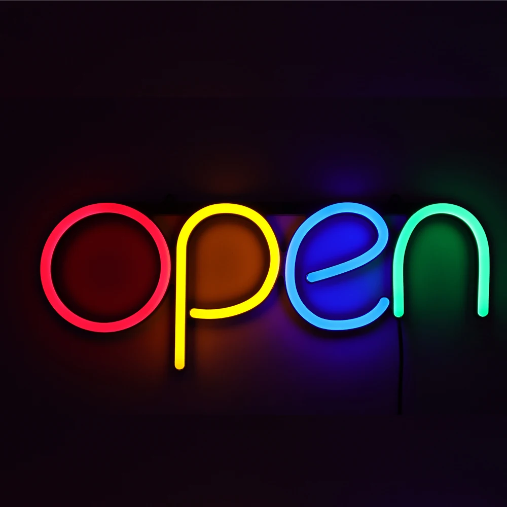 Calca open неоновая вывеска бизнес - Фотография_6
