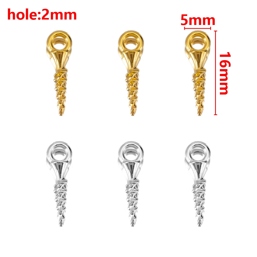 Миниатюрные винтовые соединительные подвески с одним отверстием - Фотография_2