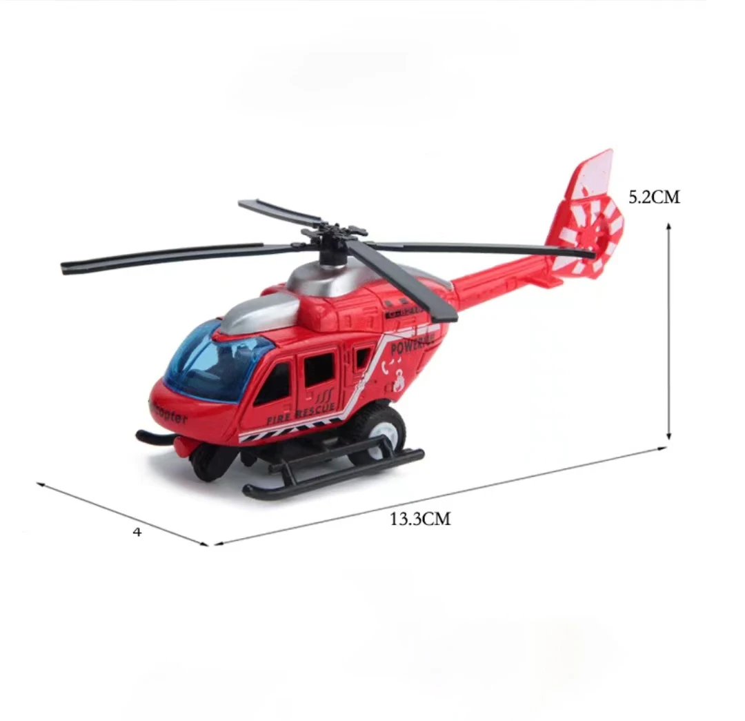 Модель вертолета с откатным механизмом из сплава - Фотография_4