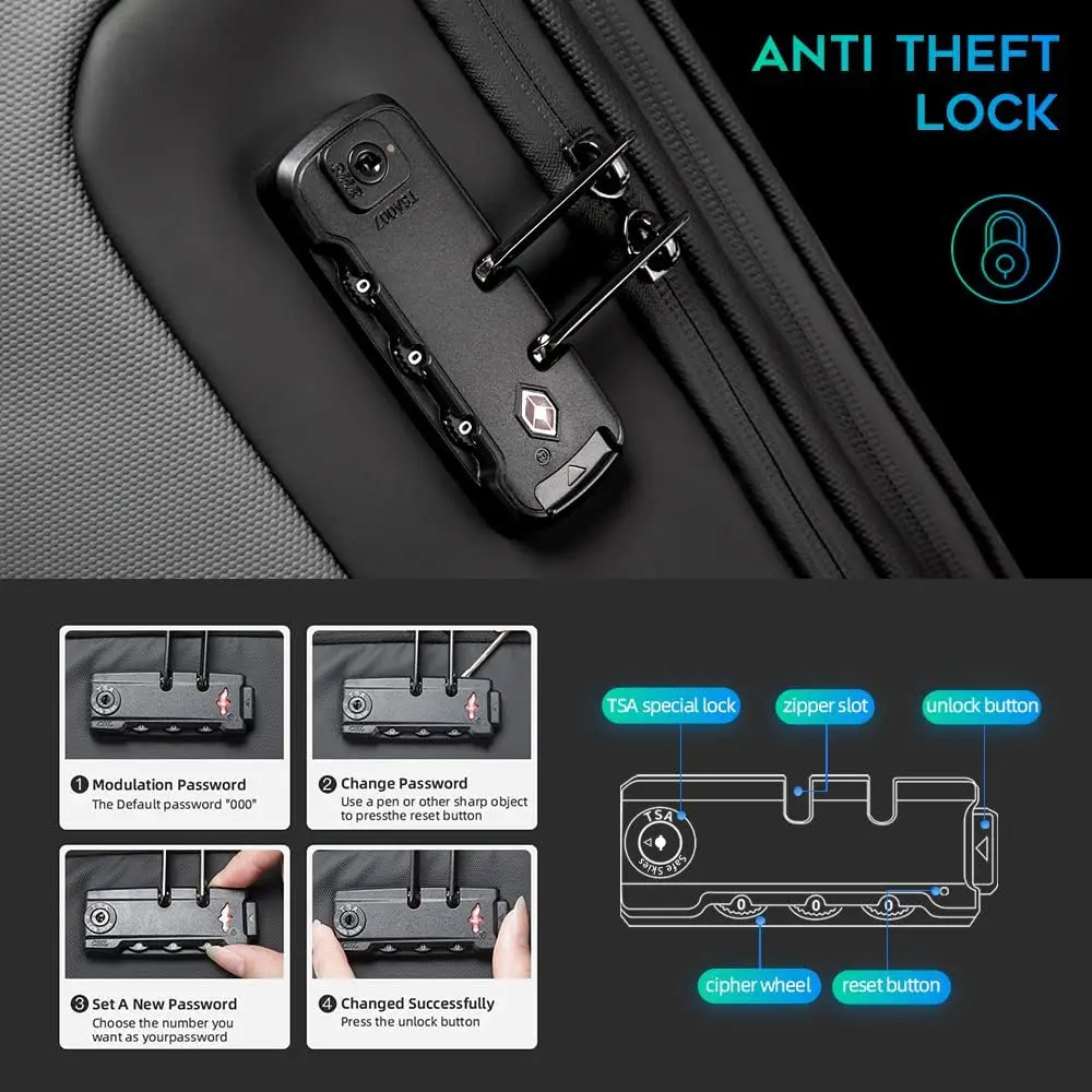 Противоугонный рюкзак bange - Фотография_3