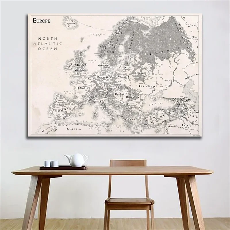 59*42 см карта европы винтажная - Фотография_6
